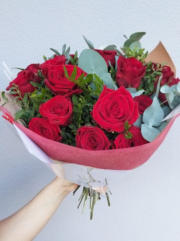roses rouges Bouquet de roses 50/55cm
