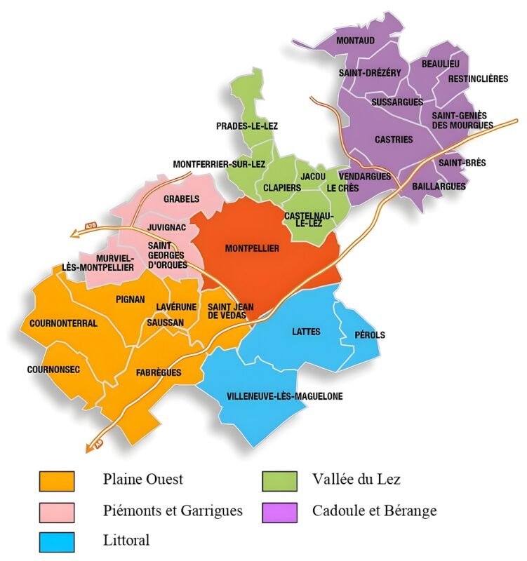 Carte-de-Montpellier-Mediterranee-Metropole-2016
