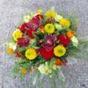 Bouquet coloré : Mélange de tons chauds