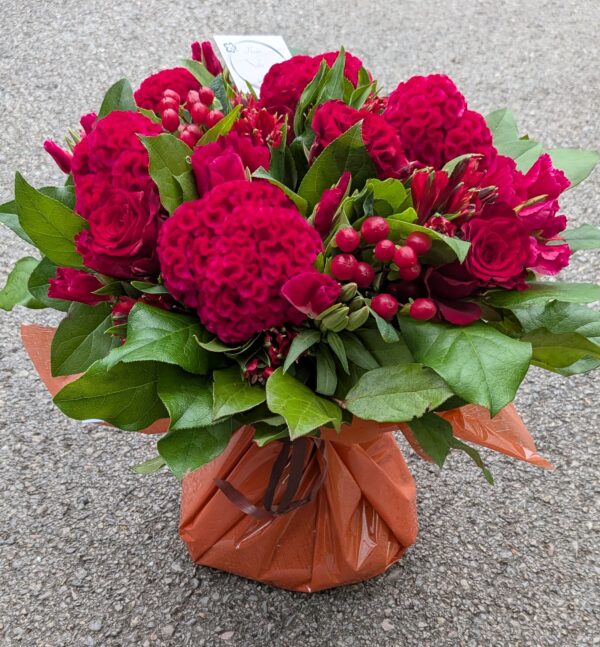 Bouquet Vitalité : Rouge vif