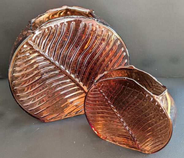 Vases ronds assortis feuille marron