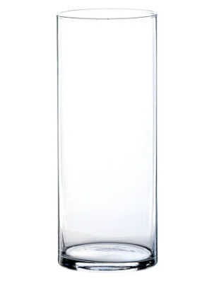 Vase transparent cylindre