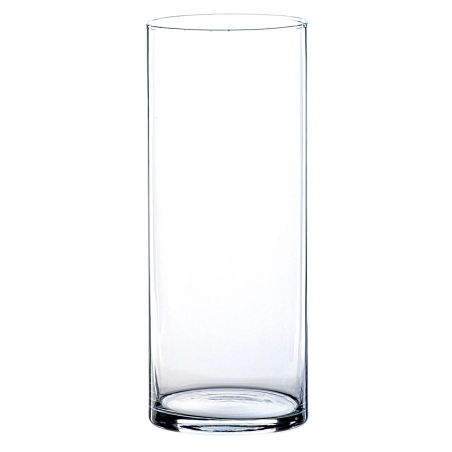 Vase transparent cylindre